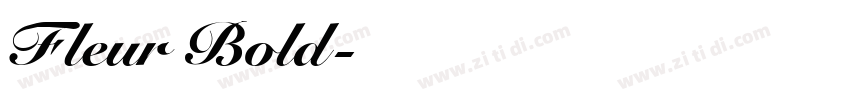 Fleur Bold字体转换